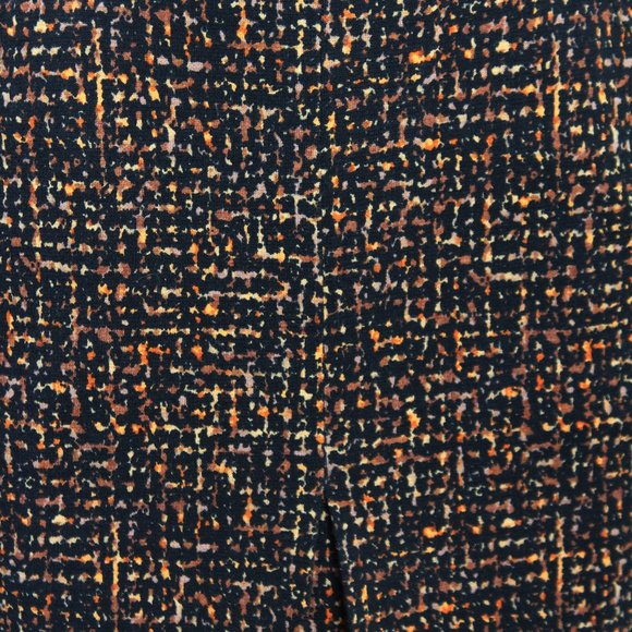 Leonard Paris Skirt Abstract Print Pleated High Waist Wool Blend - Picture 7 of 8